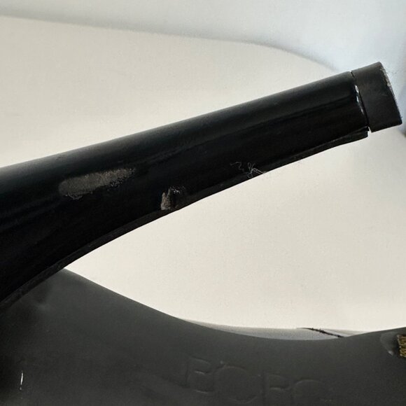 BCBG Paris Black Patent Leather High Heel Pumps size 8.5 4” heels stiletto - Picture 10 of 15